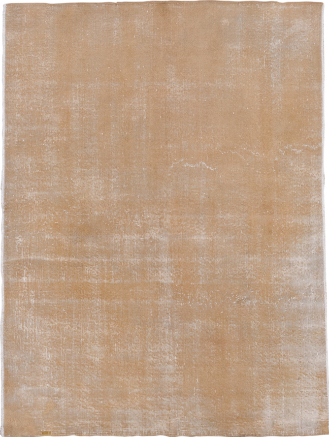 5' x 6' one-of-a-kind handmade vintage Sparta rug. Color palette: brown, gainsboro, gray, light gray, off-white, pink, snow