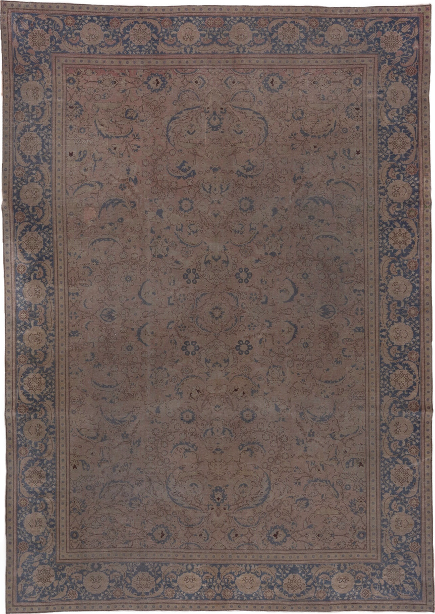 8' x 11' one-of-a-kind handmade vintage Sivas large size rug. Color palette: black, brown, gray, pink