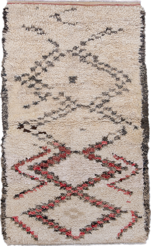 2' x 4' one-of-a-kind handmade vintage Flatweave small size rug. Color palette: black, brown, gainsboro, gray, light gray