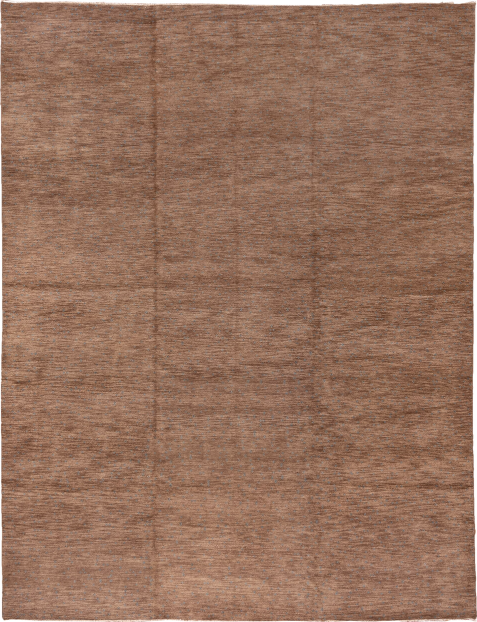 9' x 12' one-of-a-kind handmade vintage Dot large size rug. Color palette: brown, gray, pink