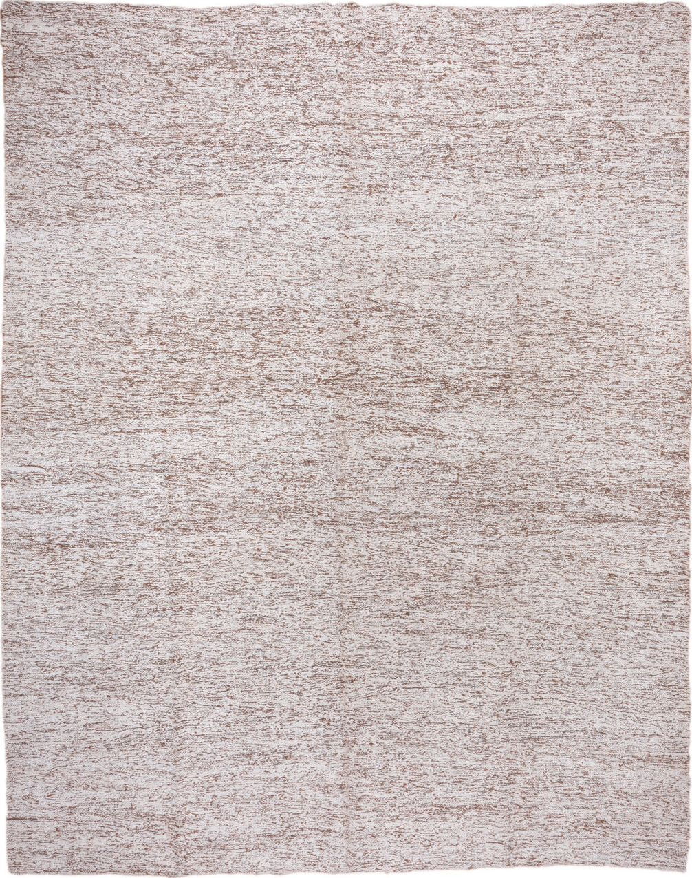 10' x 12' one-of-a-kind handmade vintage Kilim large size rug. Color palette: dark gray, gainsboro, gray, light gray, linen