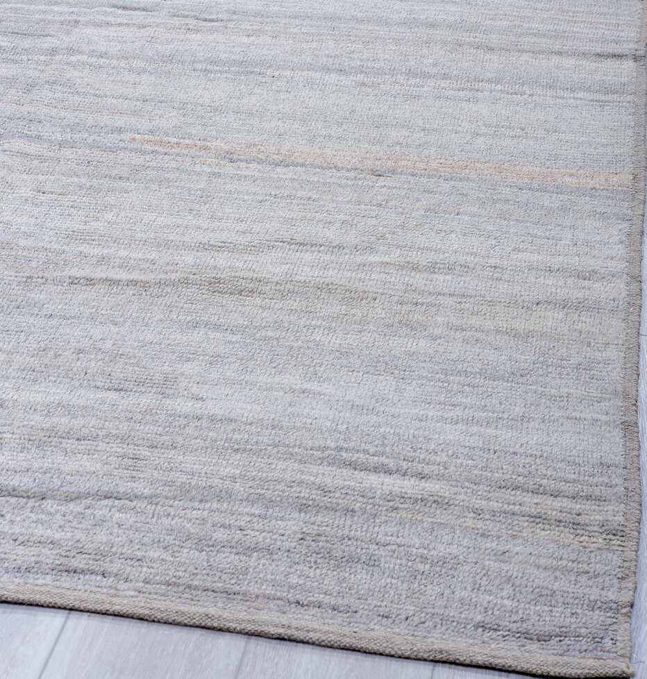 9' x 14' one-of-a-kind handmade vintage Tulu large size rug. Color palette: black, blue, dark gray, gainsboro, gray