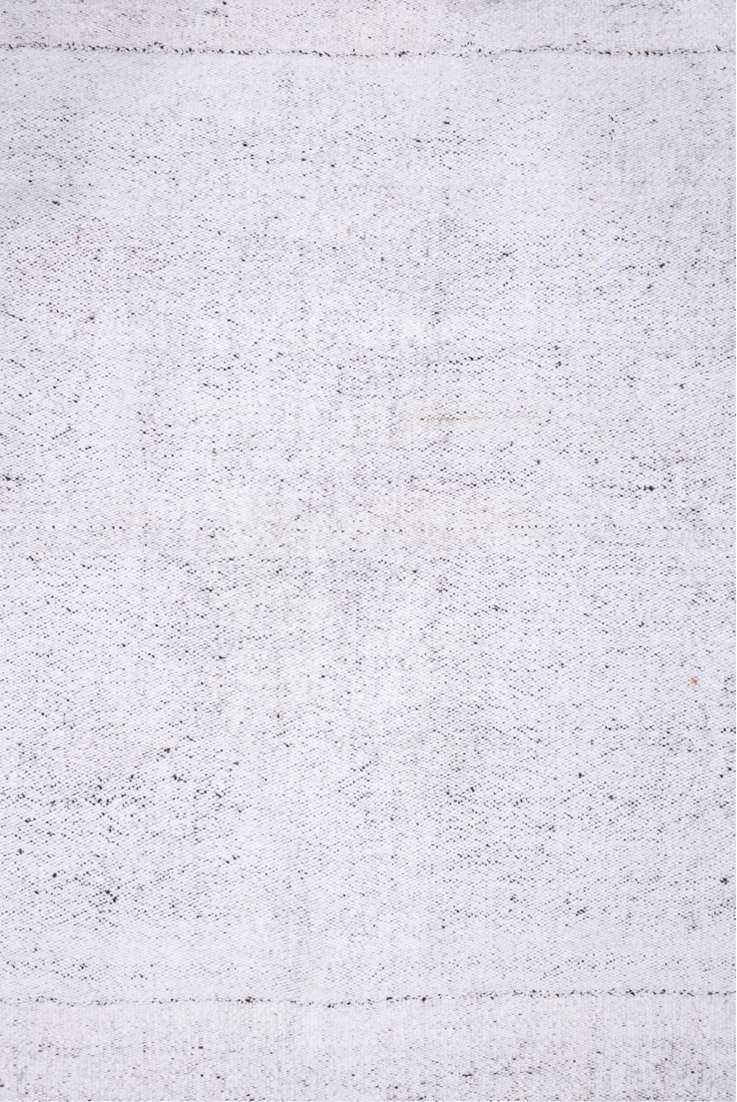 7' x 7' one-of-a-kind handmade vintage Flatweave rug. Color palette: alice blue, dark gray, gainsboro, ghost white, gray