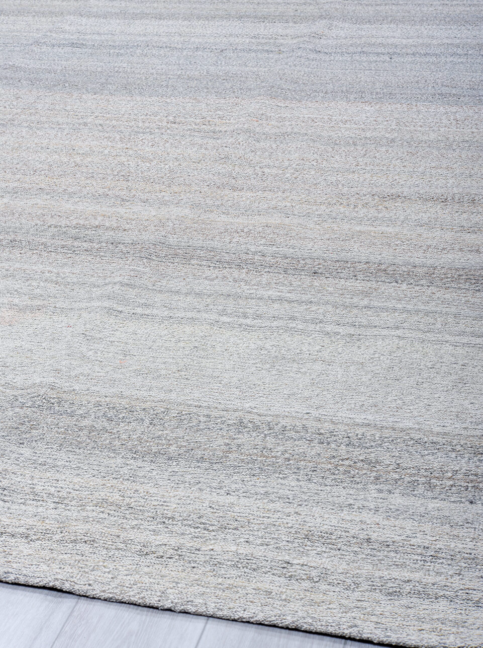 8' x 10' one-of-a-kind handmade vintage Kilim large size rug. Color palette: alice blue, black, dark gray, dim gray