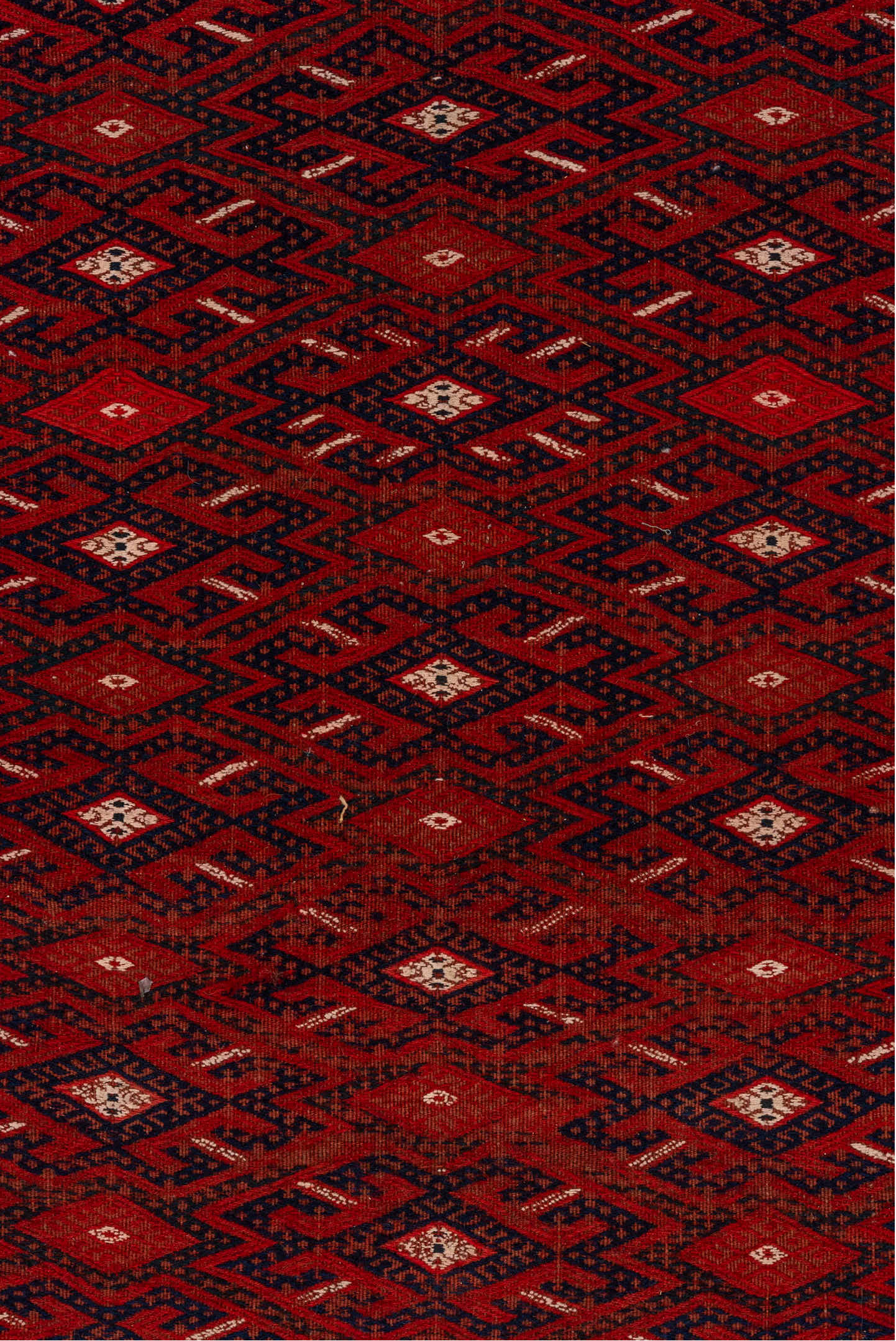 7' x 14' one-of-a-kind handmade vintage Flatweave large size rug. Color palette: brown, gray, light gray, pink, red, redwood