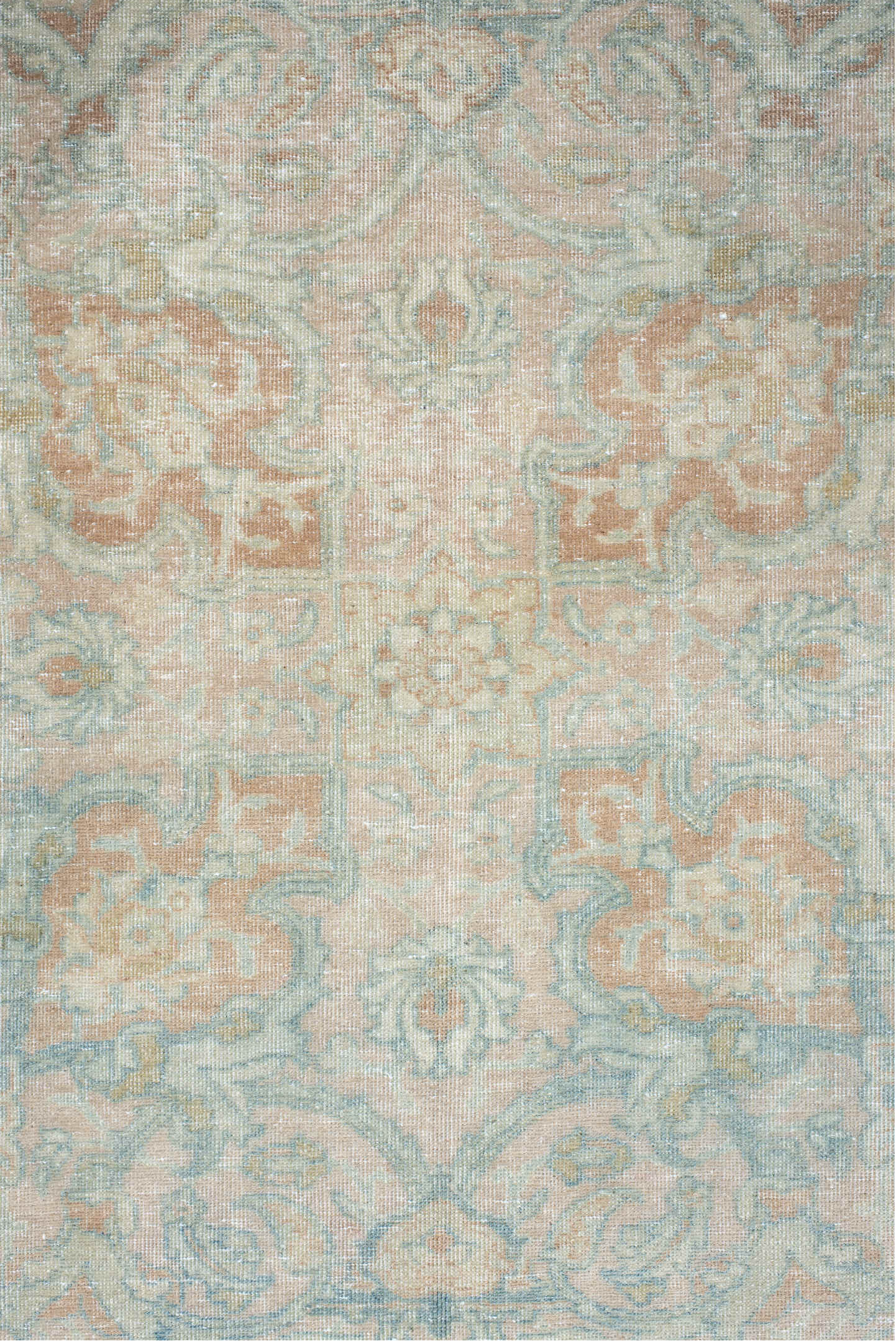 7' x 10' one-of-a-kind handmade vintage Tabriz large size rug. Color palette: brown, gainsboro, gray, light gray, off-white