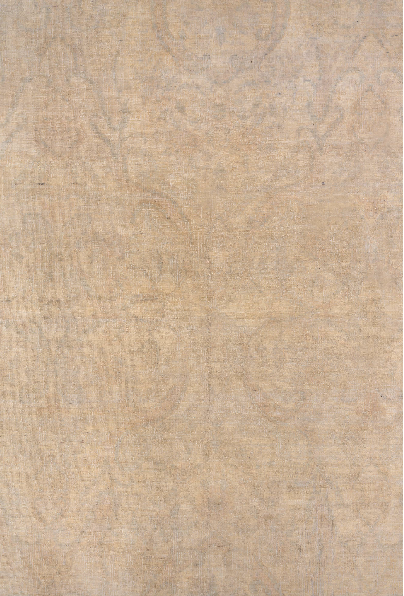 9' x 12' one-of-a-kind handmade vintage Sivas large size rug. Color palette: brown, gray, light gray, off-white, pink, snow