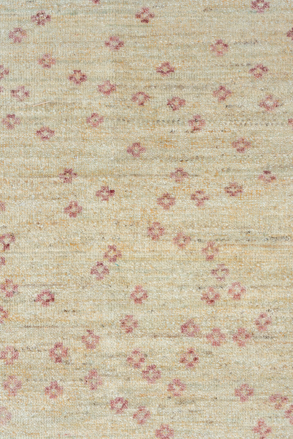 14' x 16' one-of-a-kind handmade vintage Contemporary oversize rug. Color palette: brown, gray, light gray, off-white