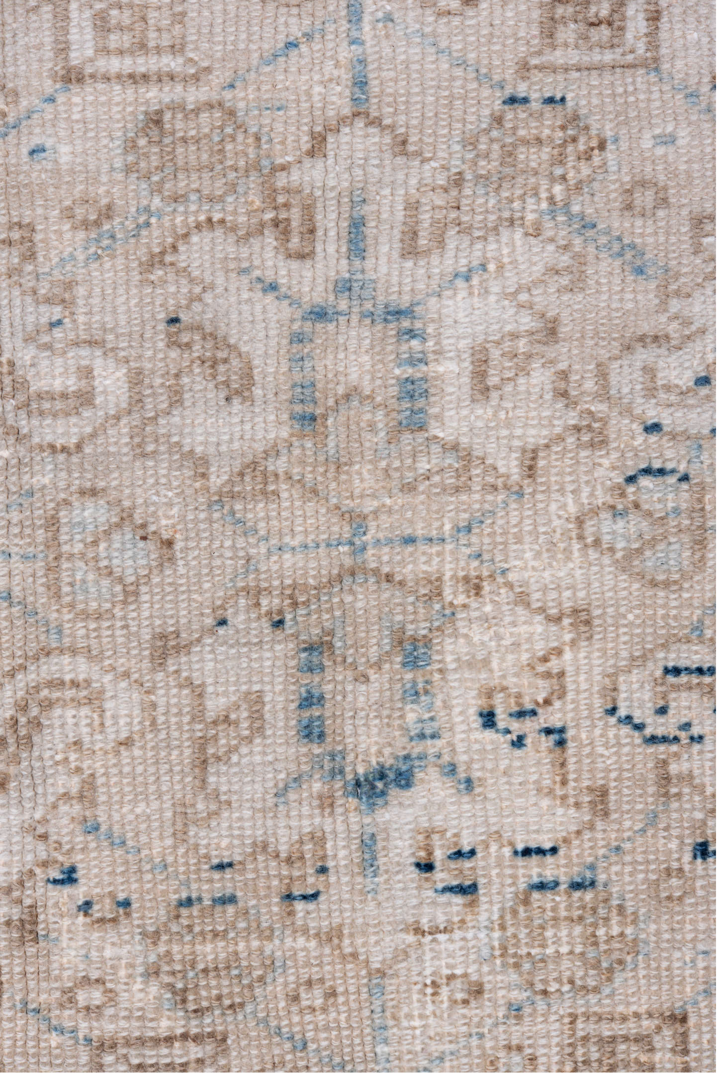 7' x 8' one-of-a-kind handmade vintage Heriz rug. Color palette: arapawa, blue, dark gray, fiord, gainsboro, gray