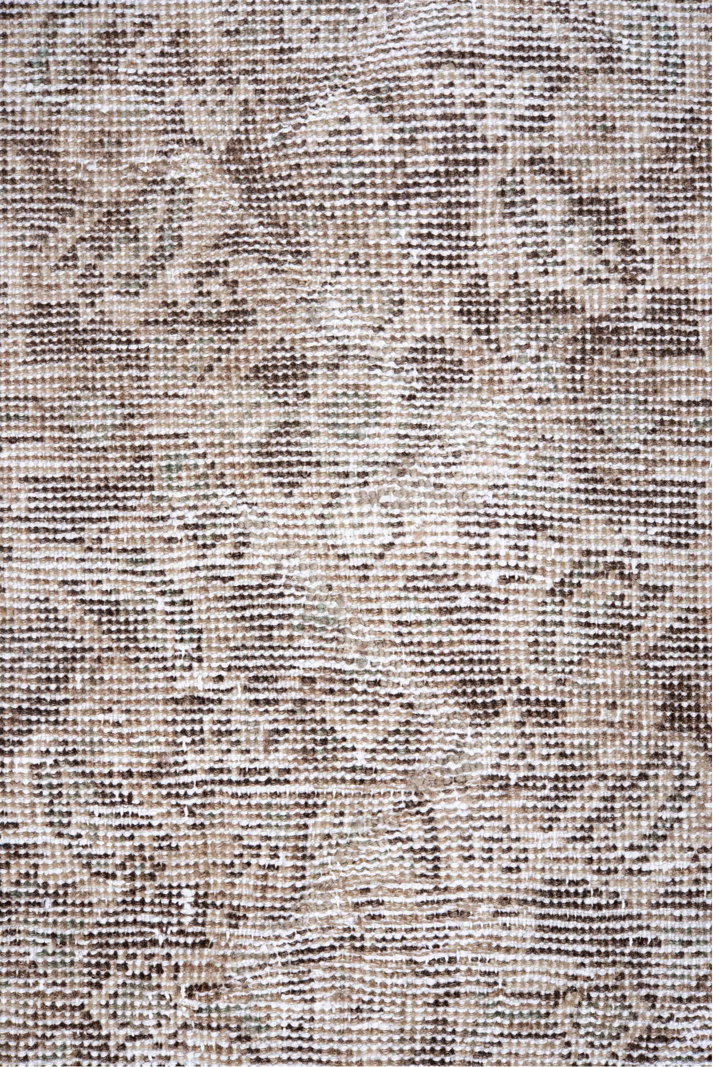 7' x 11' one-of-a-kind handmade vintage Mahal large size rug. Color palette: gray, off-white, light gray, pink