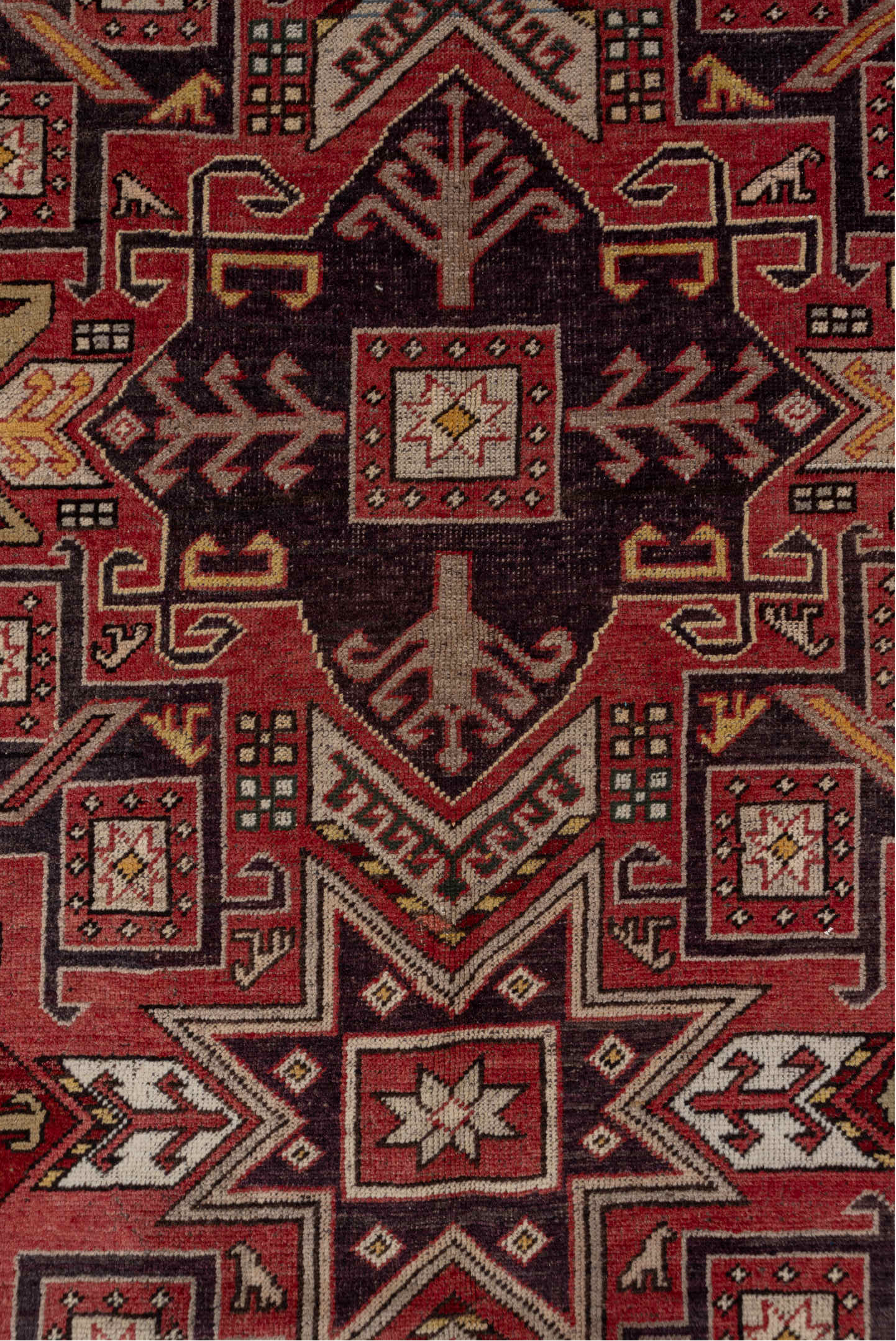 5' x 10' one-of-a-kind handmade vintage Oushak runner rug. Color palette: brown, gray, pink, red, redwood