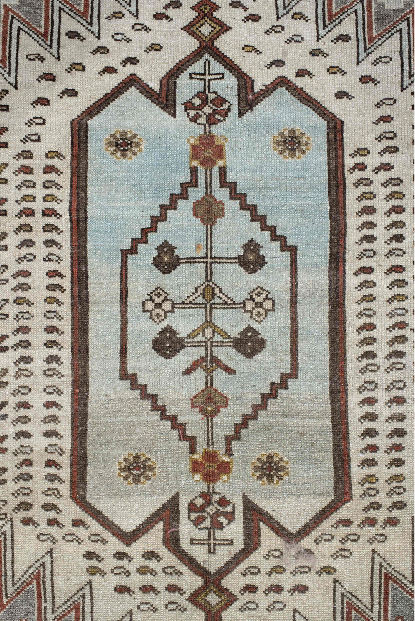 4' x 6' one-of-a-kind handmade vintage Malayer small size rug. Color palette: black, brown, charcoal, dark gray, dim gray