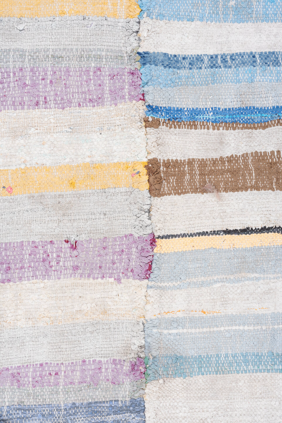 7' x 8' one-of-a-kind handmade vintage Tabriz rug. Color palette: brown, gainsboro, gray, light gray, off-white, pink, red