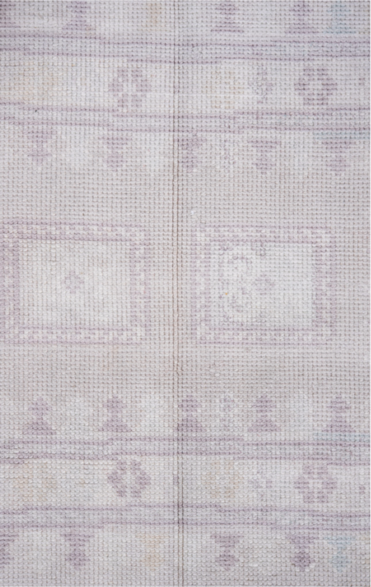 3' x 6' one-of-a-kind handmade vintage European small size rug. Color palette: dark gray, gainsboro, ghost white, gray