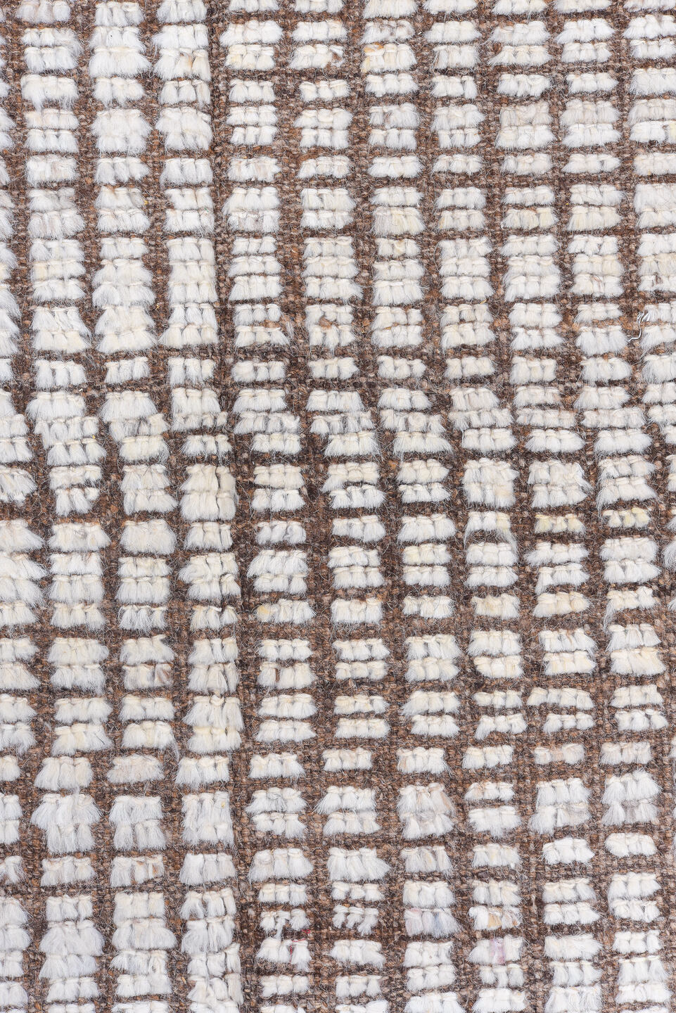 9' x 12' one-of-a-kind handmade vintage Tulu large size rug. Color palette: alice blue, brown, dark gray, gainsboro, gray
