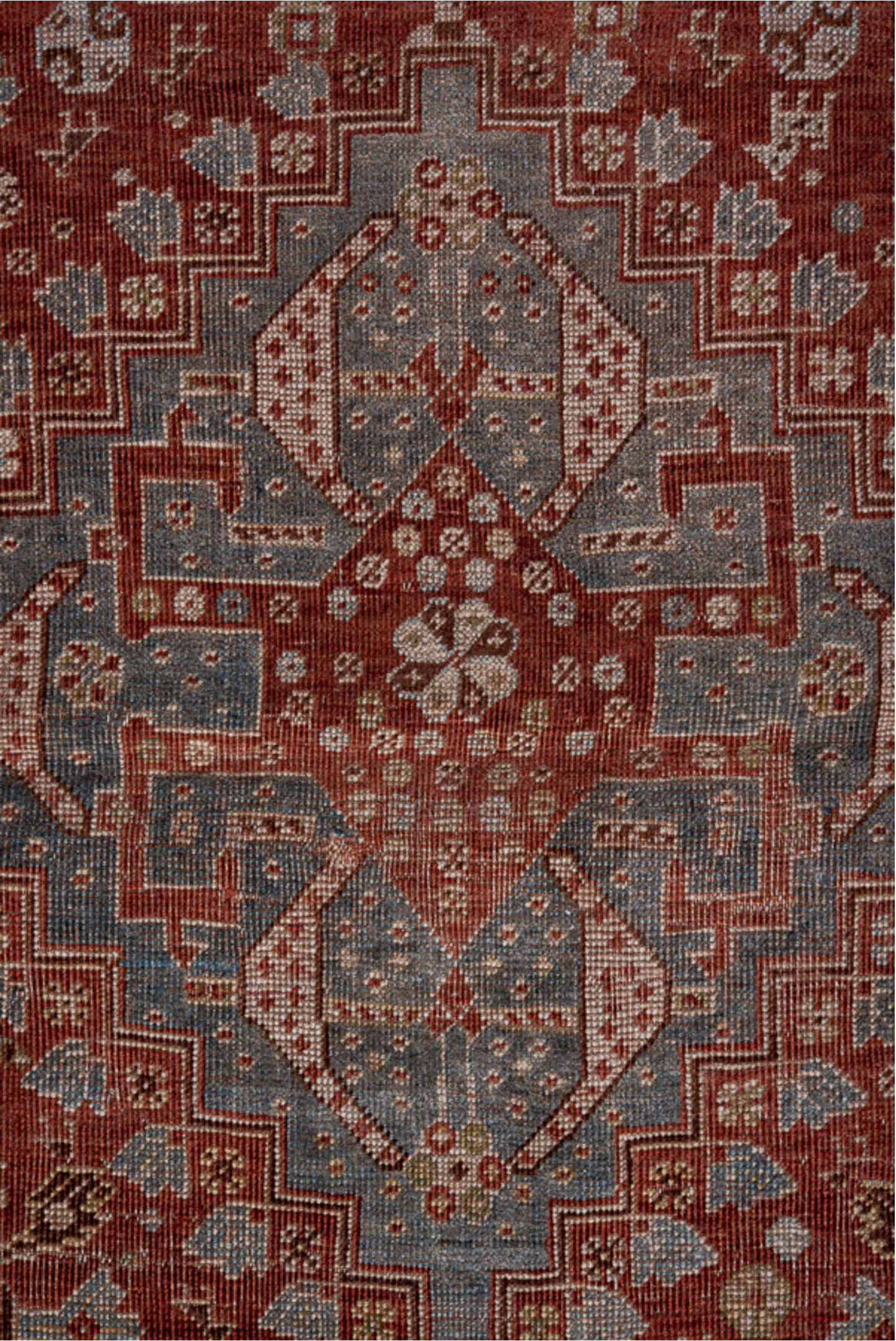 4' x 6' one-of-a-kind handmade vintage Qashqai small size rug. Color palette: black, brown, charcoal, dim gray, gray, pink