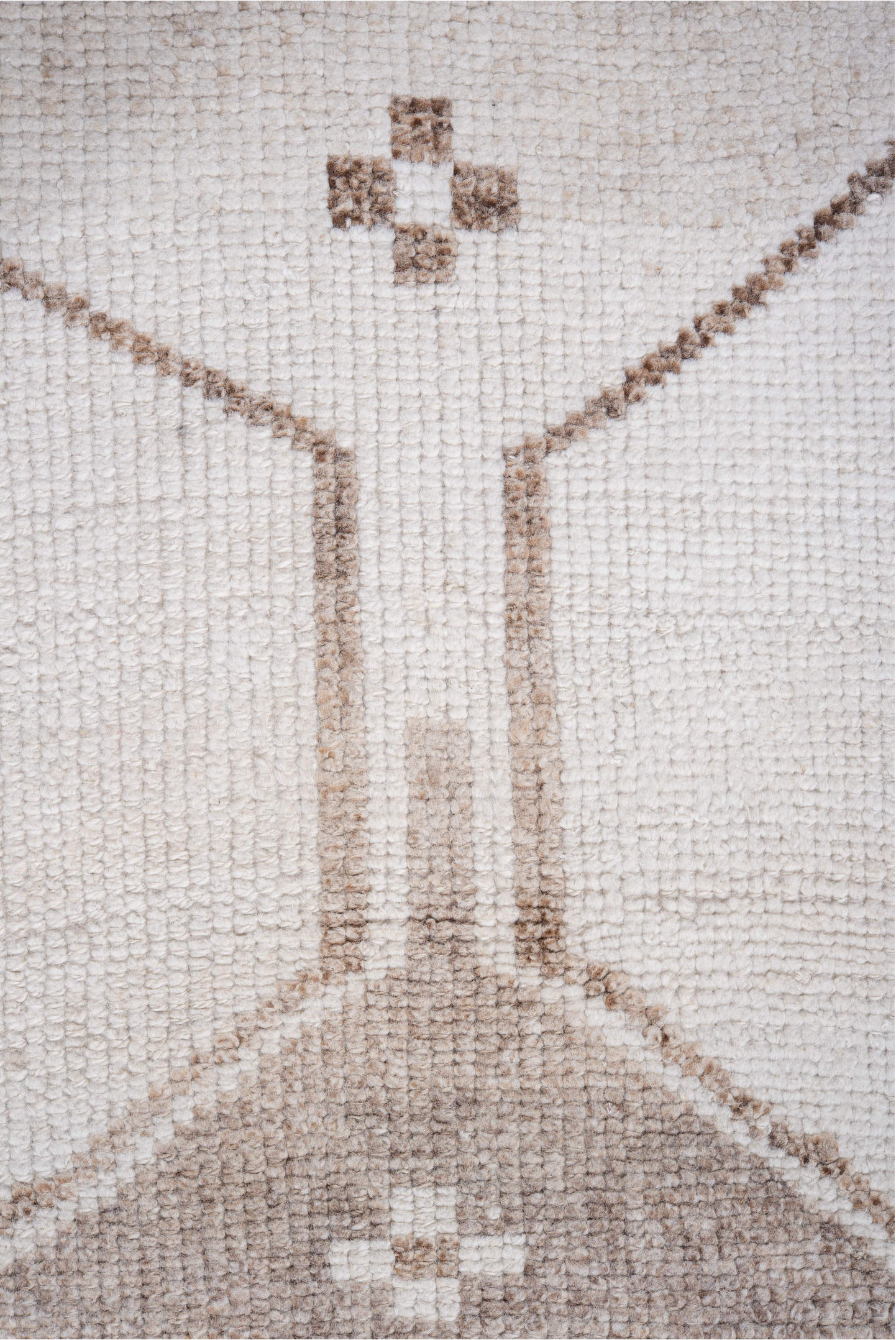 3' x 11' one-of-a-kind handmade vintage Kars runner rug. Color palette: brown, gainsboro, gray, light gray, off-white, pink