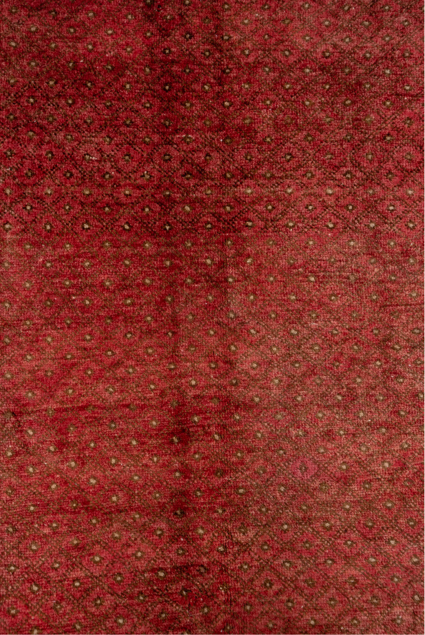 6' x 10' one-of-a-kind handmade vintage Oushak large size rug. Color palette: brown, indian red, light gray, off-white