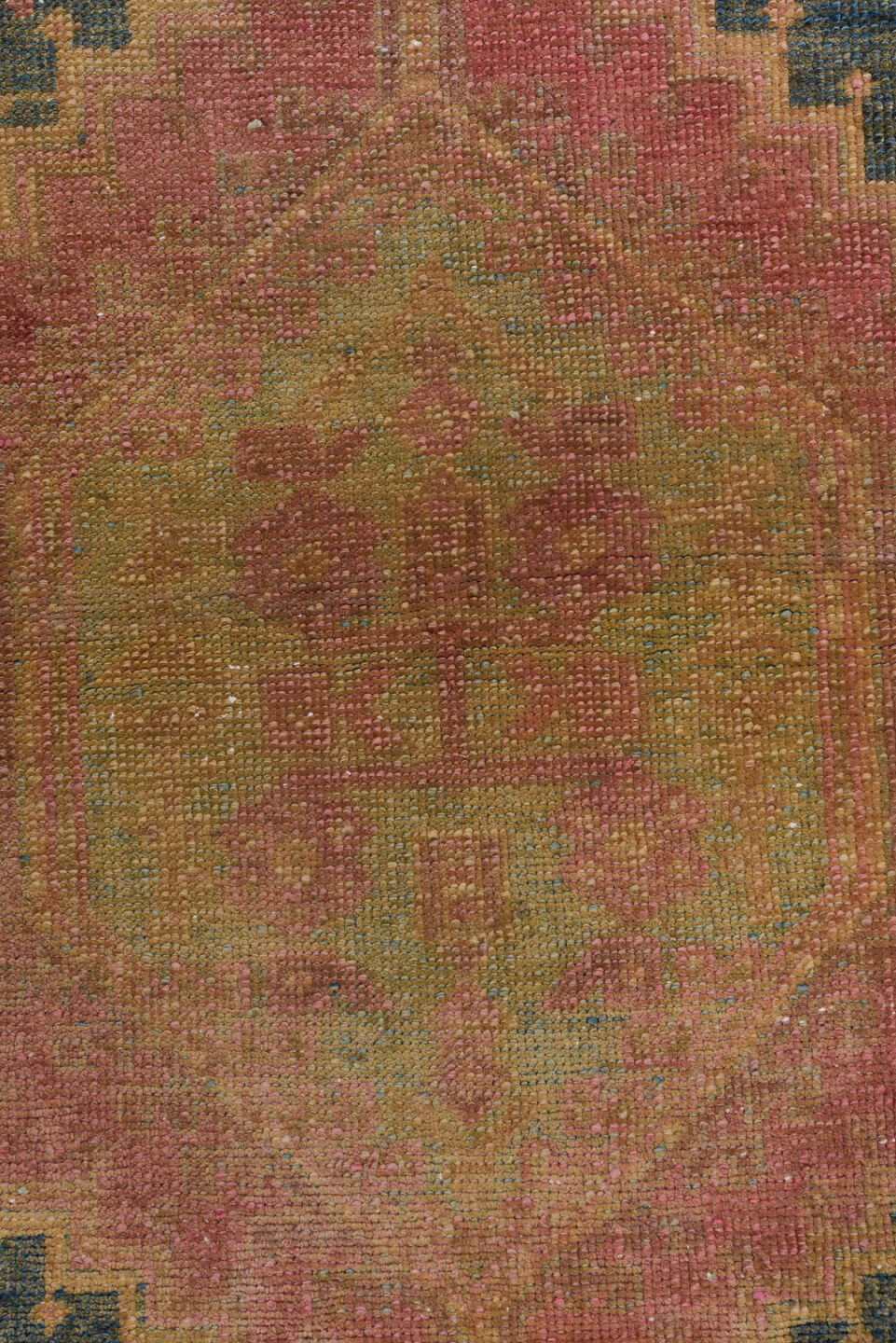 2' x 9' one-of-a-kind handmade vintage Sarab runner rug. Color palette: brown, gray, pink, tan