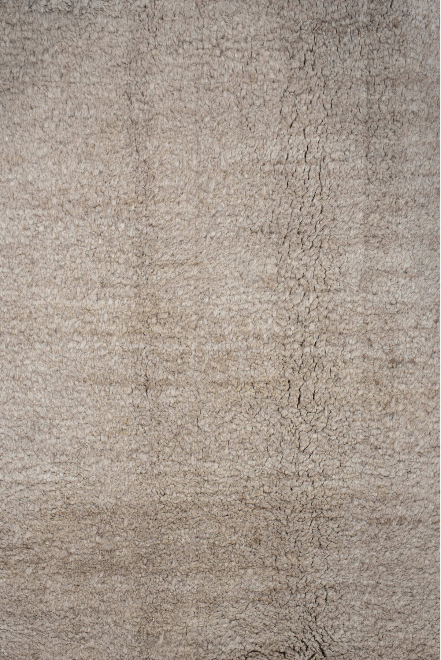 9' x 11' one-of-a-kind handmade vintage Ido large size rug. Color palette: gainsboro, gray, light gray, linen, off-white