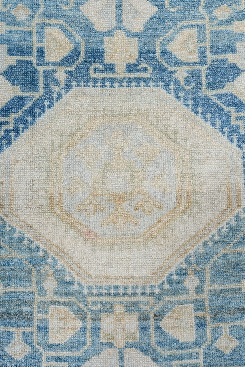 3' x 6' one-of-a-kind handmade vintage Malayer small size rug. Color palette: arapawa, blue, brown, dark gray, gray