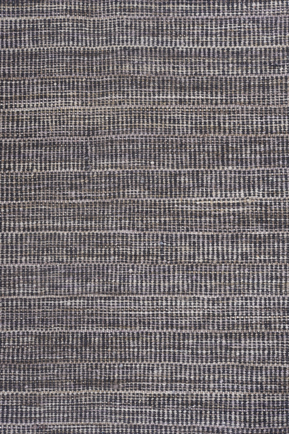 9' x 12' one-of-a-kind handmade vintage Kilim large size rug. Color palette: gray, light gray, black, pink, off-white