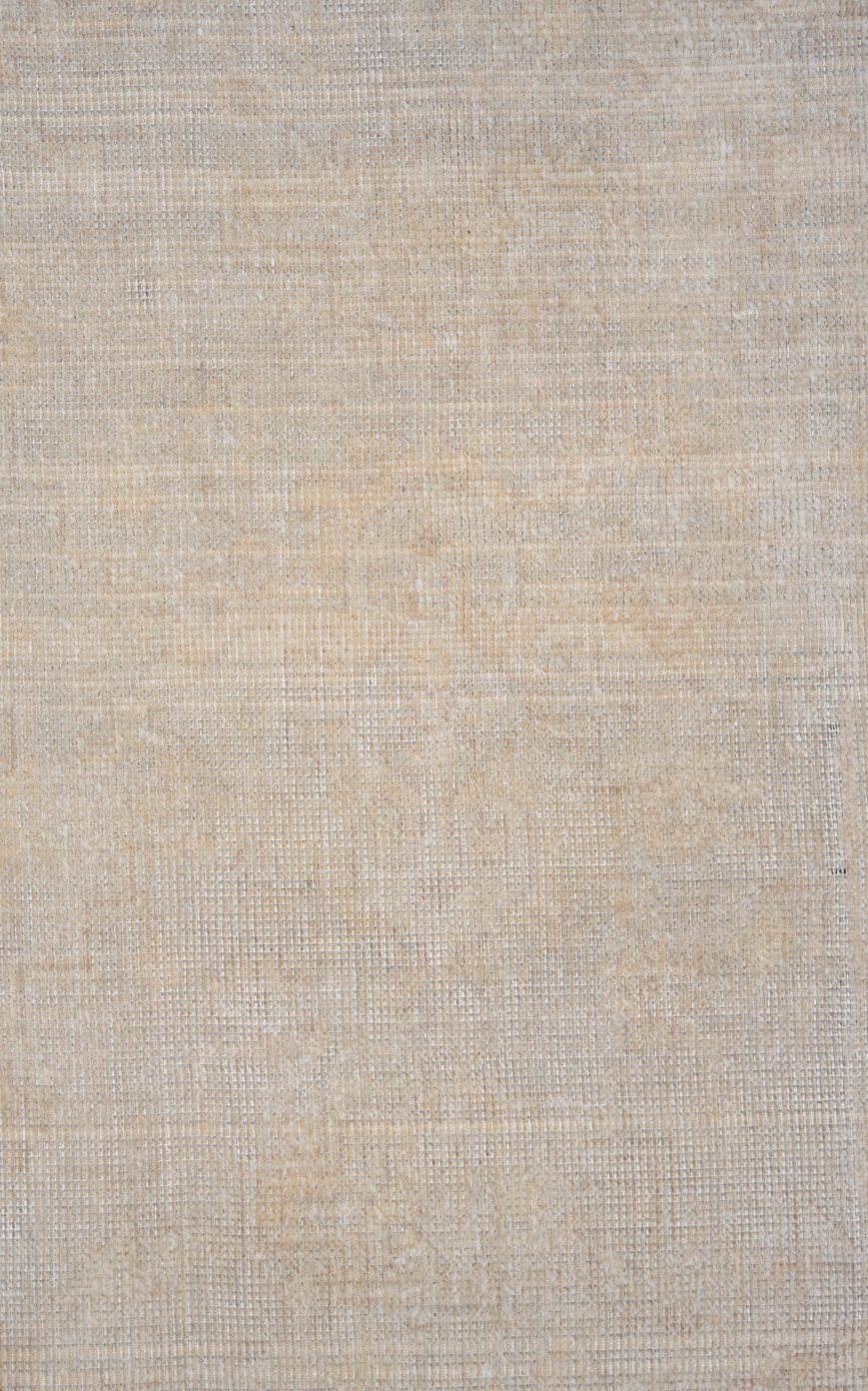 7' x 10' one-of-a-kind handmade vintage Oushak large size rug. Color palette: gainsboro, gray, light gray, off-white, pink