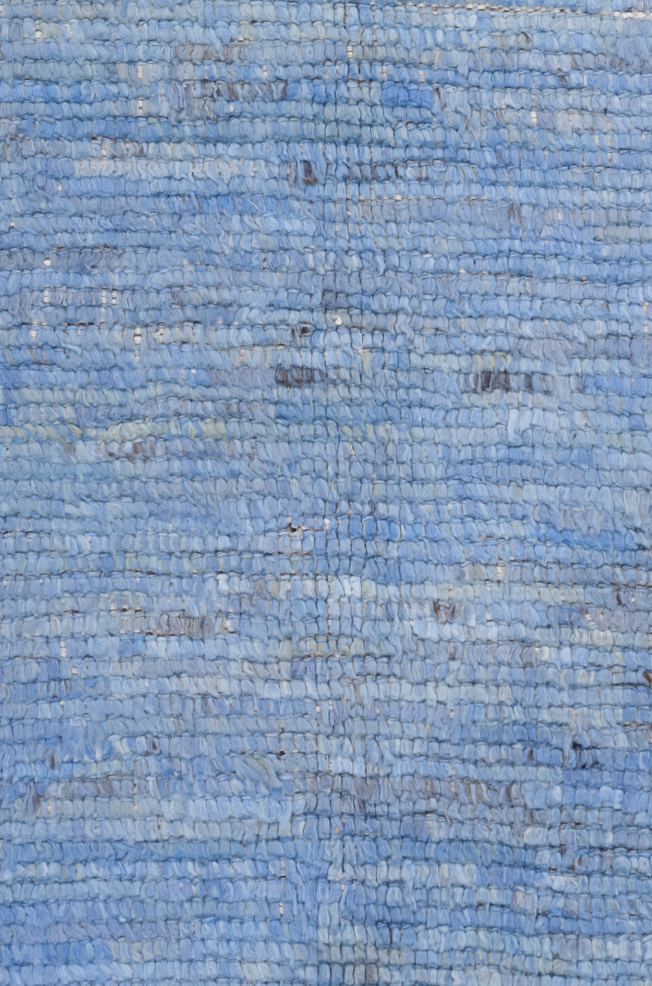 10' x 13' one-of-a-kind handmade vintage Tulu large size rug. Color palette: black, blue, charcoal, gainsboro, gray