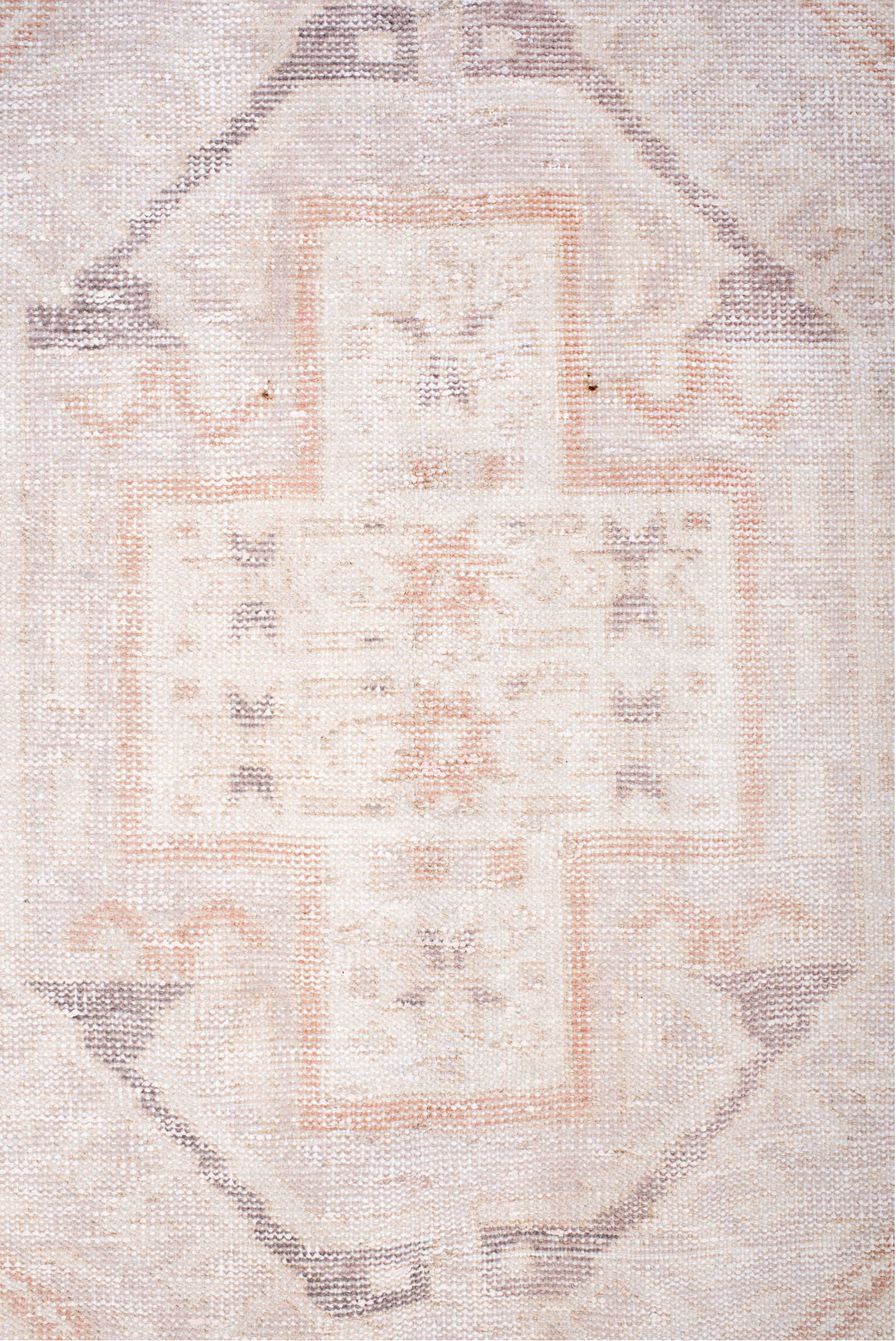 6' x 10' one-of-a-kind handmade vintage Sparta large size rug. Color palette: gainsboro, gray, lavender blush, light gray