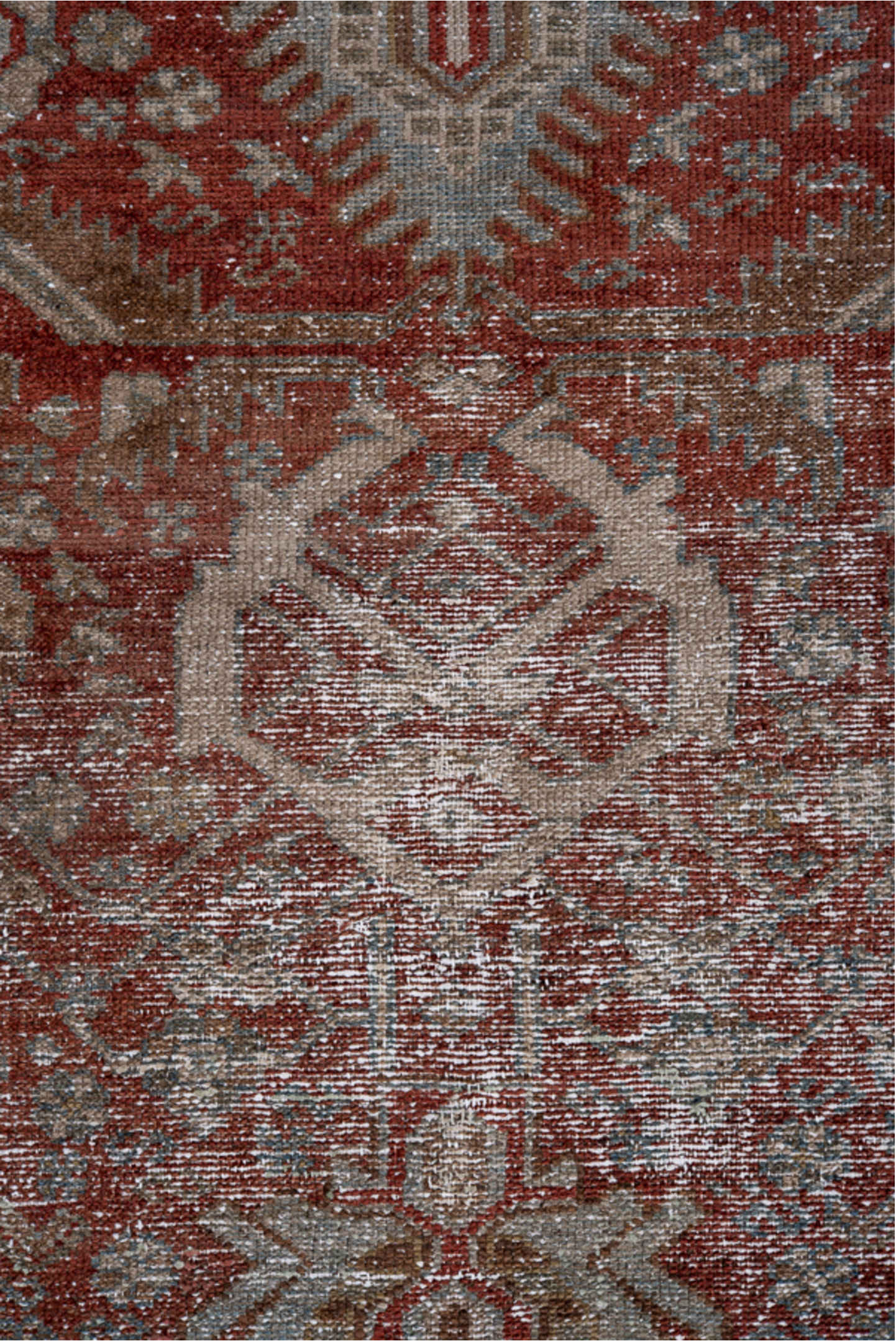 4' x 6' one-of-a-kind handmade vintage Malayer small size rug. Color palette: brown, dark gray, dim gray, gray, light gray