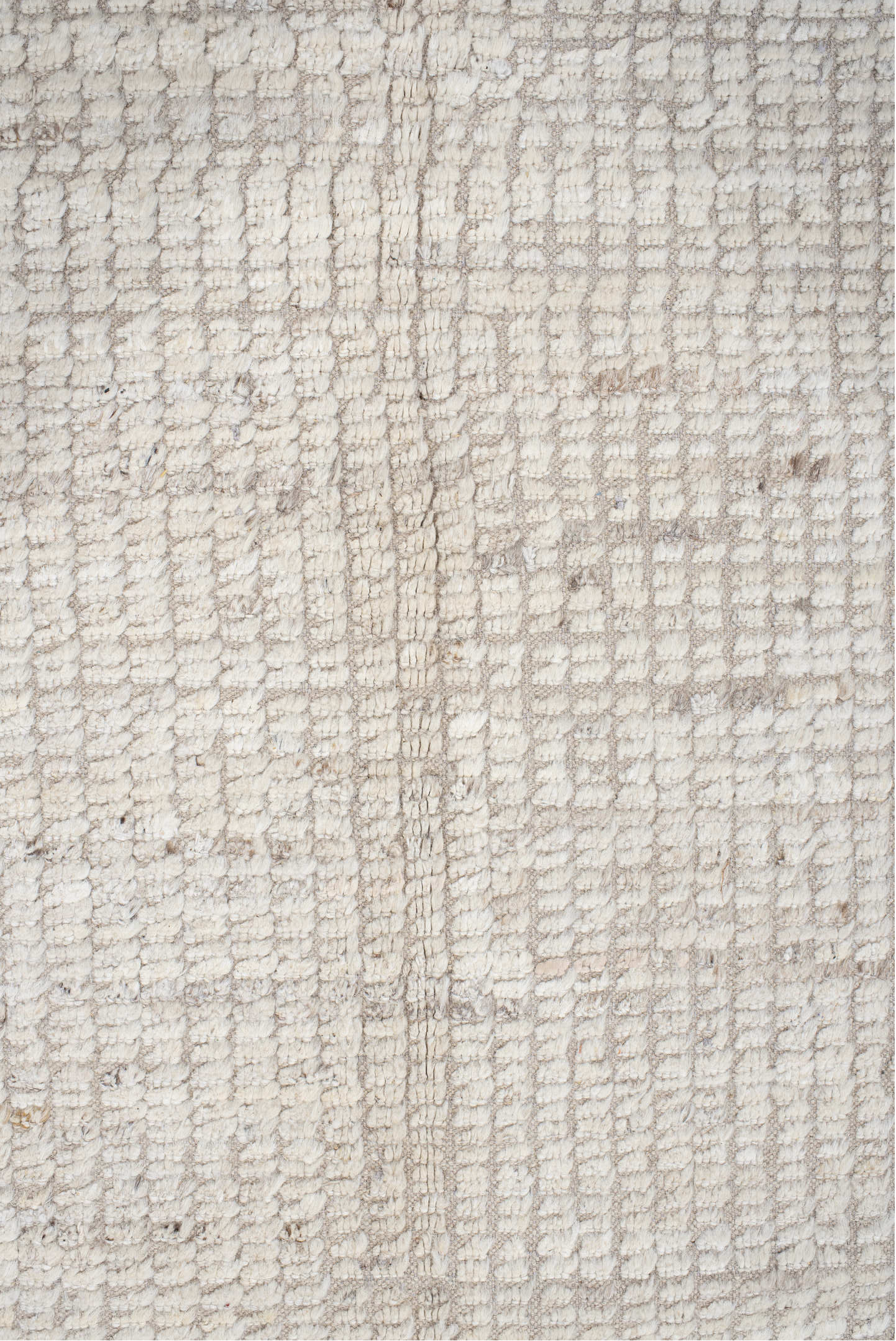 12' x 12' one-of-a-kind handmade vintage Tulu oversize rug. Color palette: off-white, gray, light gray, pink, linen