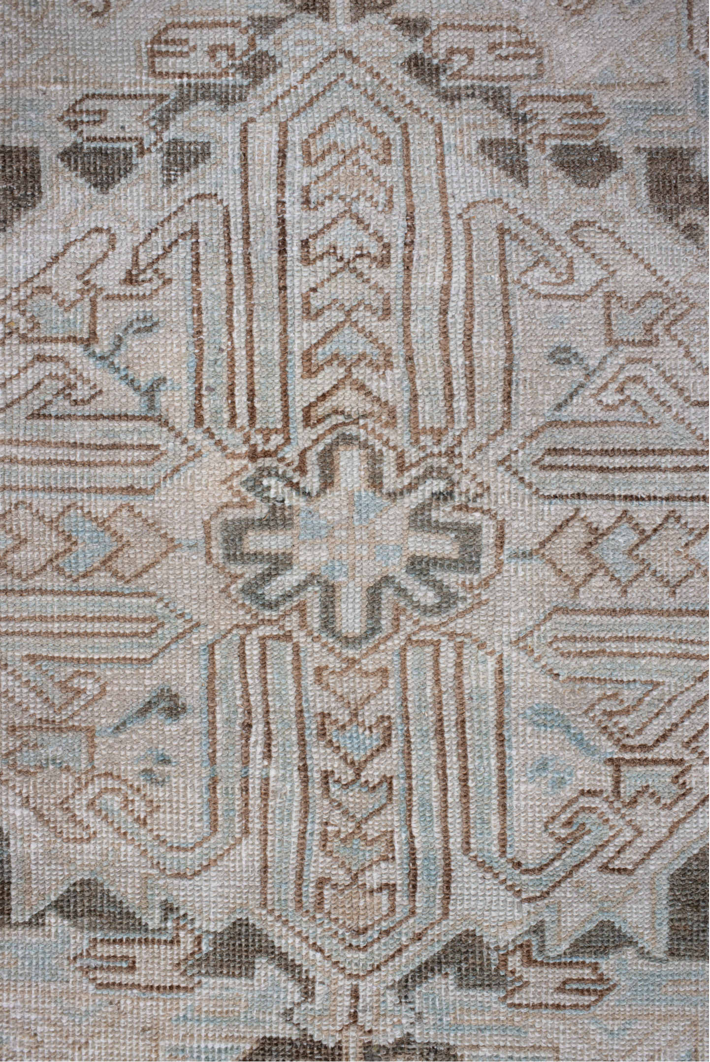 8' x 11' one-of-a-kind handmade vintage Heriz large size rug. Color palette: black, brown, charcoal, dark gray, dim gray