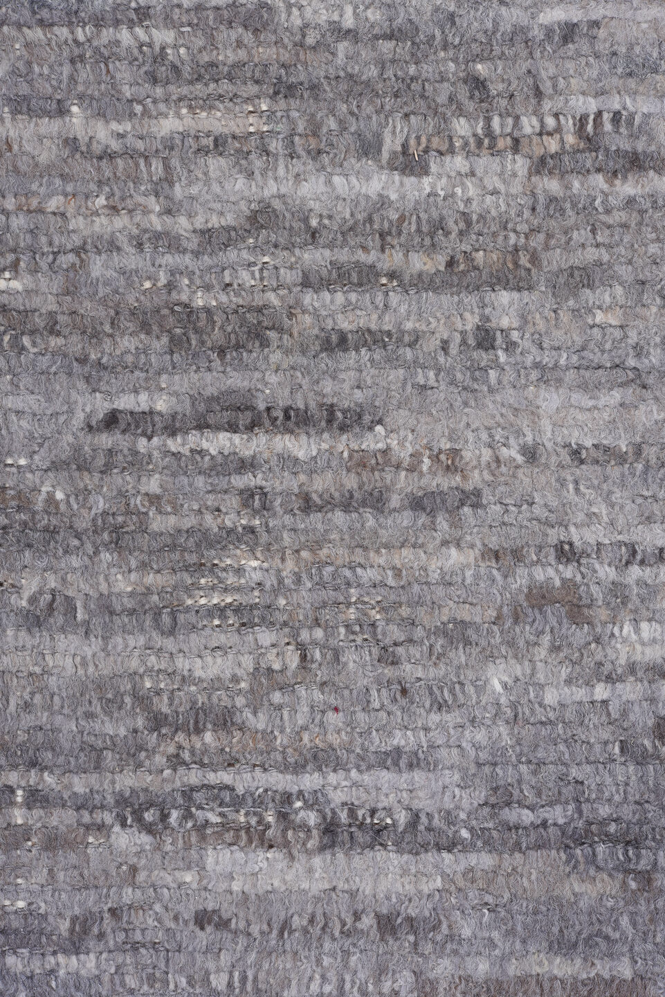 8' x 9' one-of-a-kind handmade vintage Tulu rug. Color palette: blue, dark gray, dim gray, gray, light gray, off-white, pink