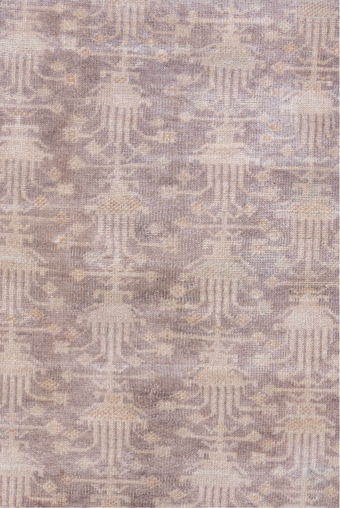 2' x 9' one-of-a-kind handmade vintage Belouch runner rug. Color palette: brown, gainsboro, gray, light gray, off-white