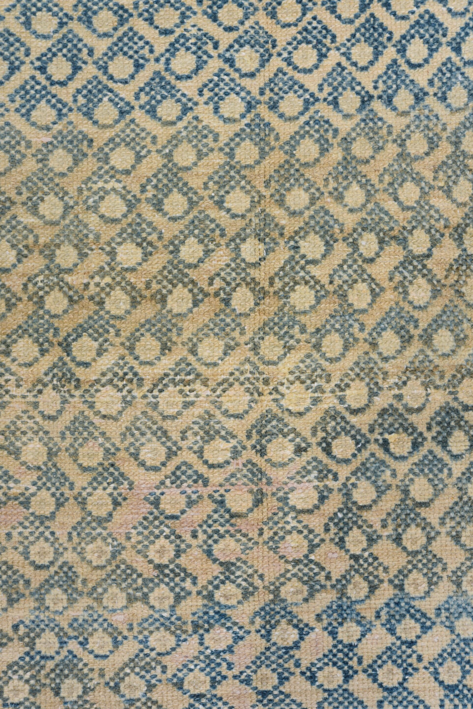 3' x 6' one-of-a-kind handmade vintage Malayer small size rug. Color palette: black, blue, gainsboro, gray, light gray