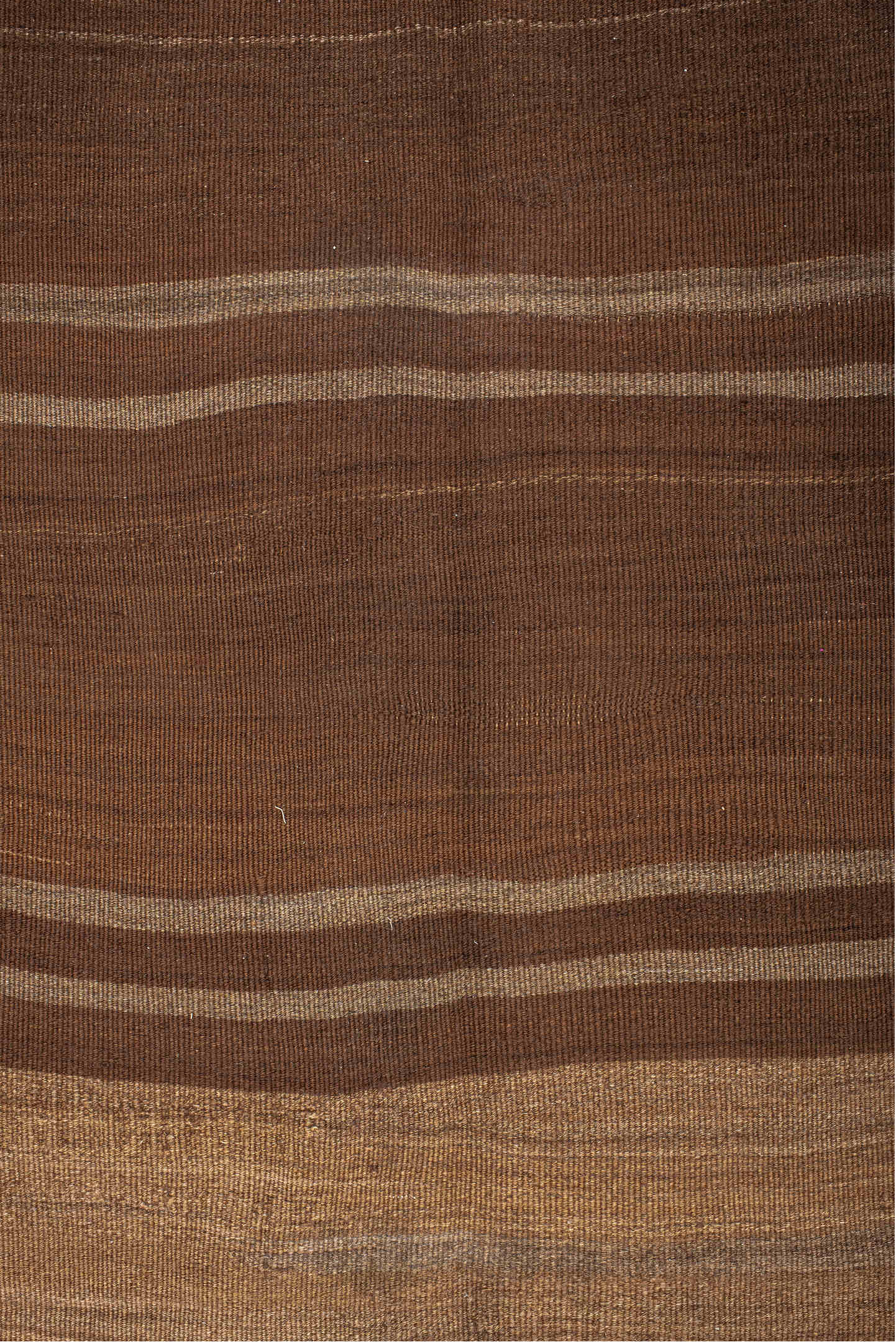 9' x 10' one-of-a-kind handmade vintage Kilim large size rug. Color palette: brown, gray, pink