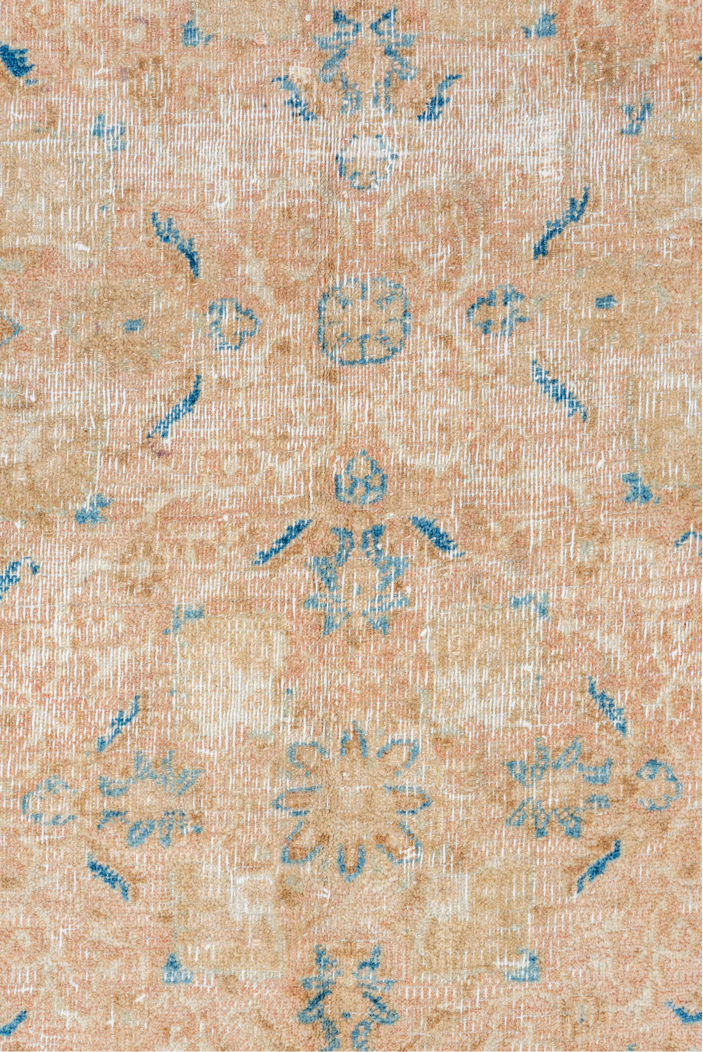 8' x 12' one-of-a-kind handmade vintage Khorassan large size rug. Color palette: gray, light gray, off-white, light blue