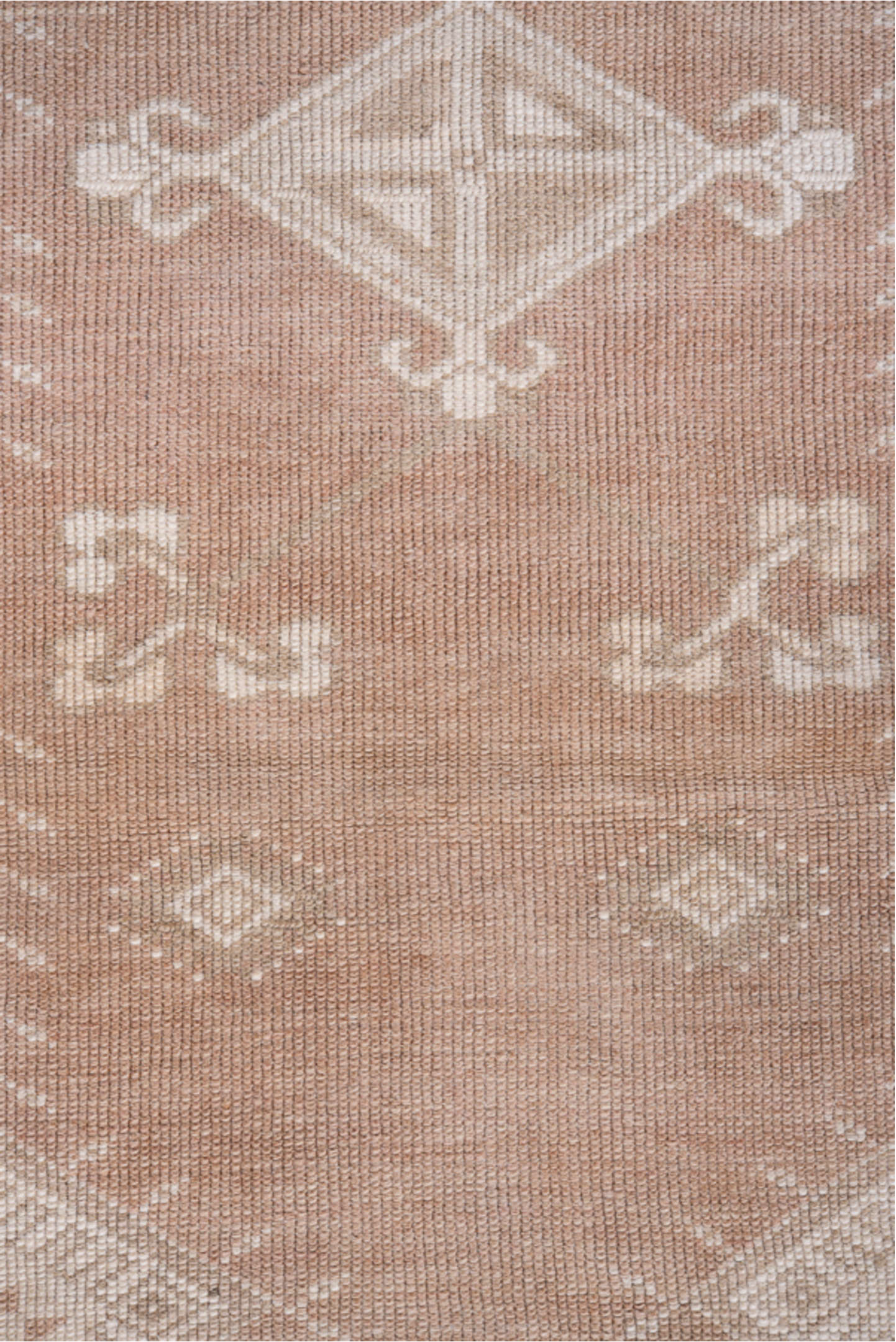 3' x 7' one-of-a-kind handmade vintage Oushak rug. Color palette: gray, light gray, off-white, pink, silver