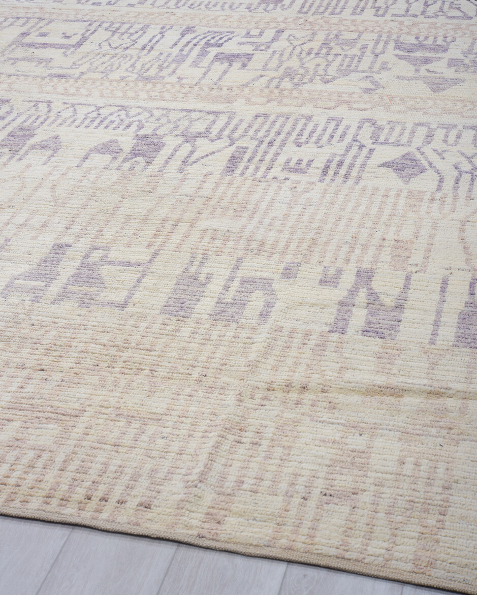 12' x 14' one-of-a-kind handmade vintage Tulu oversize rug. Color palette: black, charcoal, dark gray, gainsboro, gray