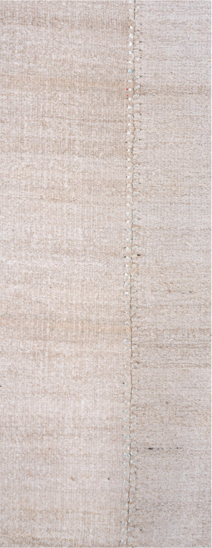 6' x 12' one-of-a-kind handmade vintage Hemp Kilim large size rug. Color palette: gainsboro, gray, light gray, linen