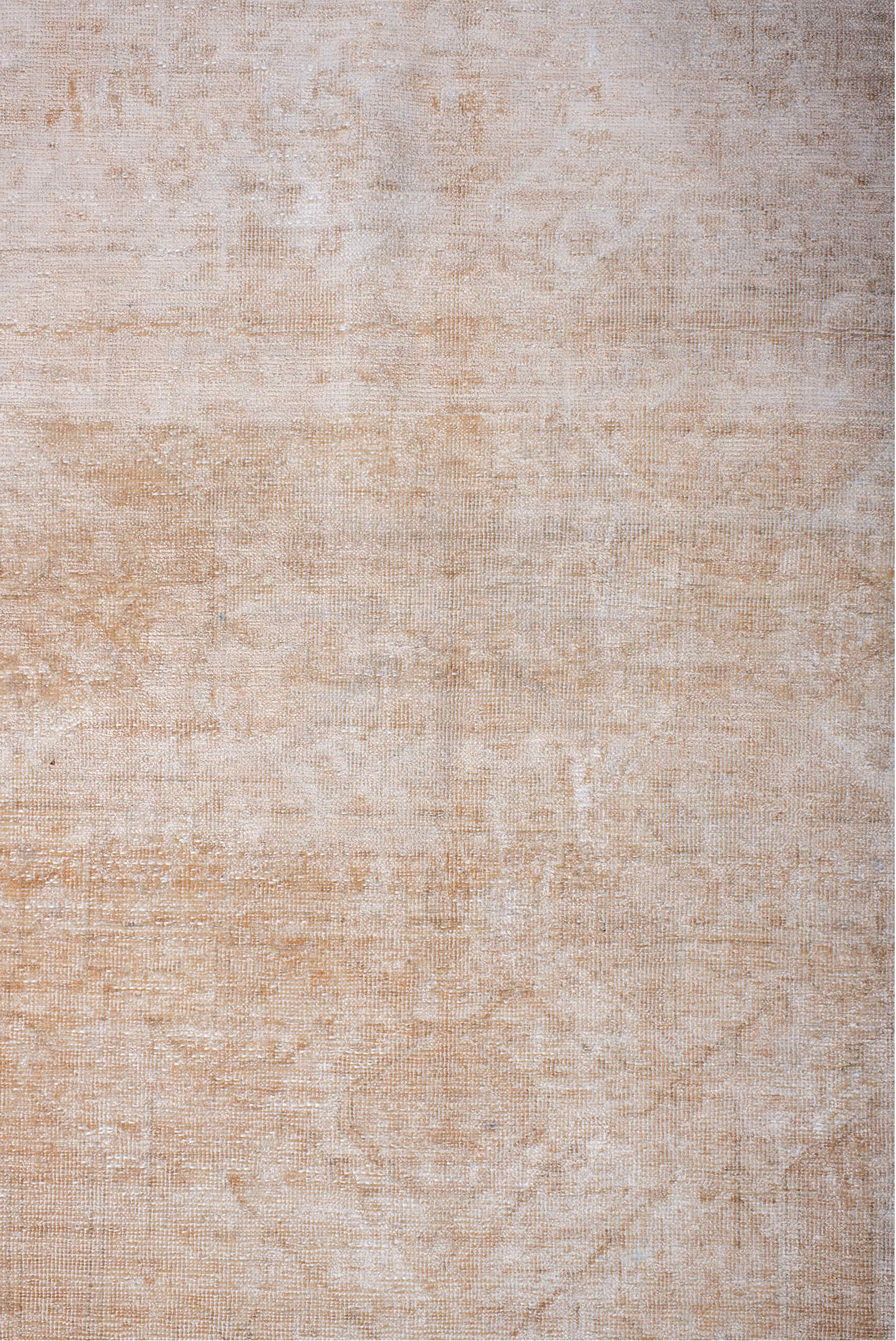 4' x 6' one-of-a-kind handmade vintage Kaisary small size rug. Color palette: brown, gainsboro, gray, light gray, off-white