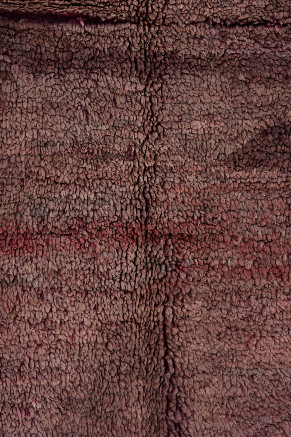 6' x 9' one-of-a-kind handmade vintage Moroccan medium size rug. Color palette: pink, brown, red, gray, black, redwood