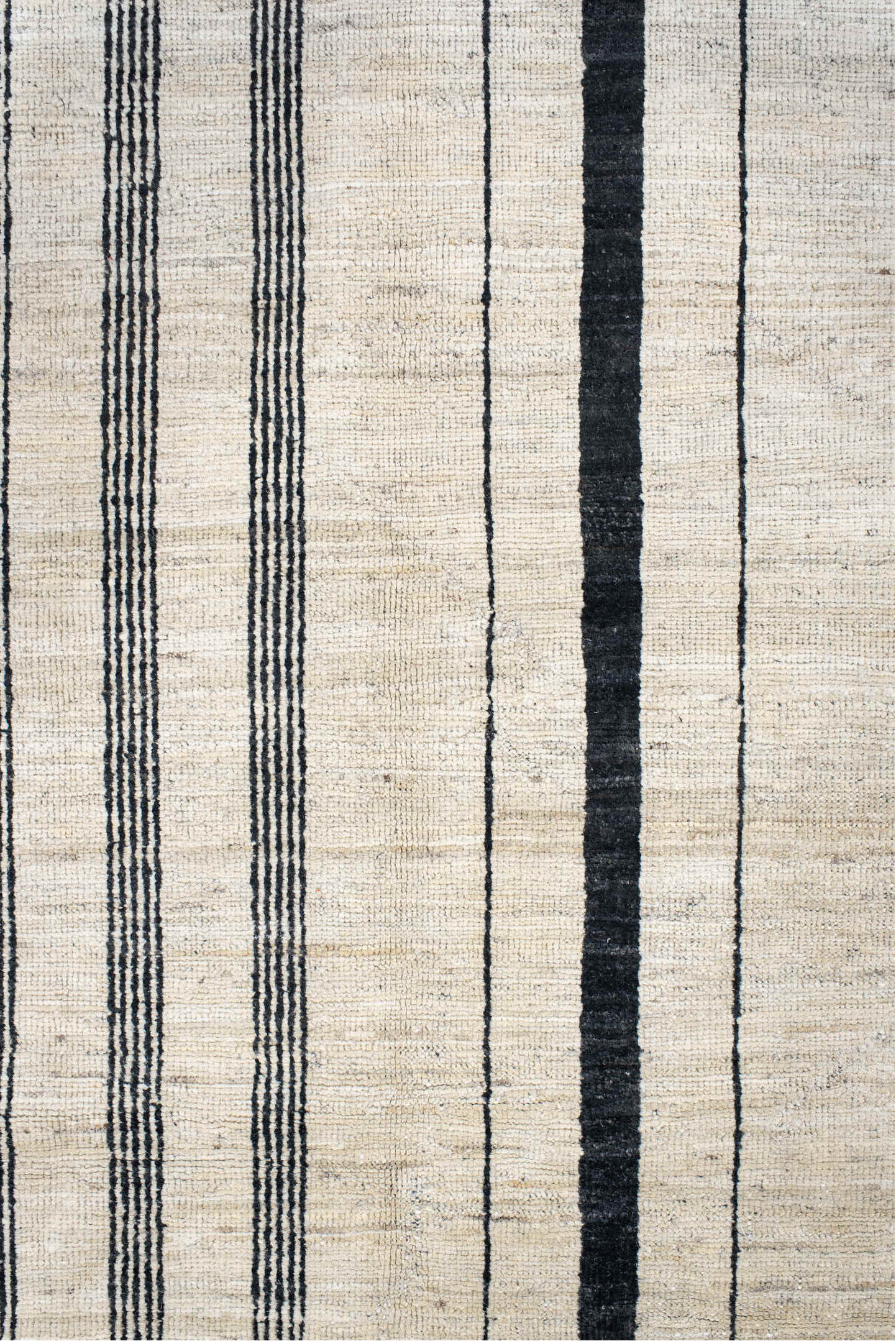 8' x 9' one-of-a-kind handmade vintage Tulu rug. Color palette: black, charcoal, dim gray, gainsboro, gray, light gray