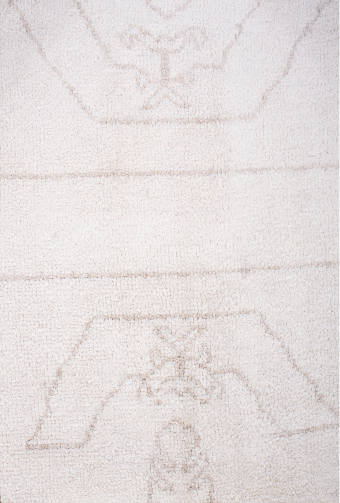 8' x 10' one-of-a-kind handmade vintage Moroccan large size rug. Color palette: floral white, gainsboro, gray