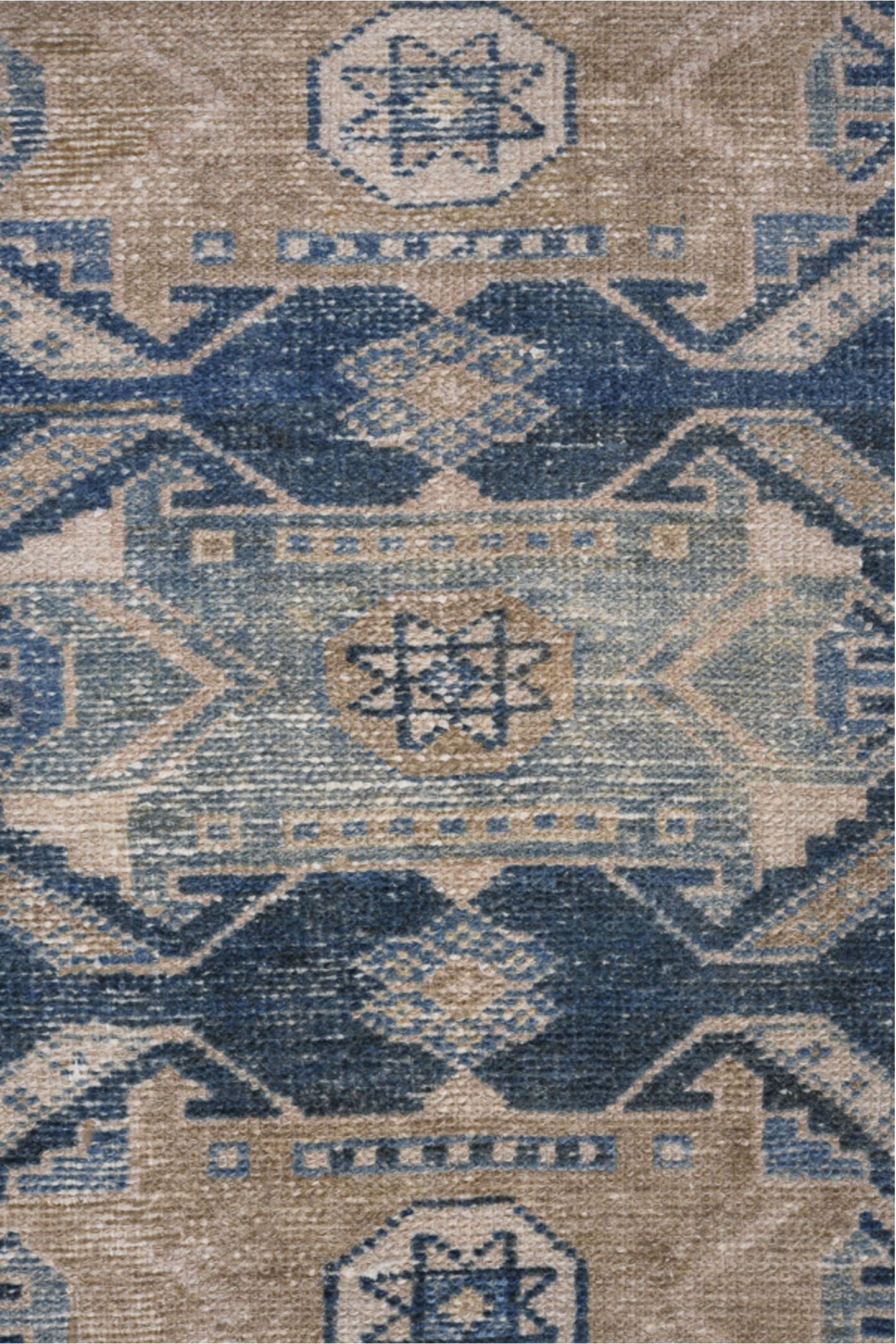 3' x 9' one-of-a-kind handmade vintage Malayer runner rug. Color palette: light gray, gray, off-white, pink, blue, brown