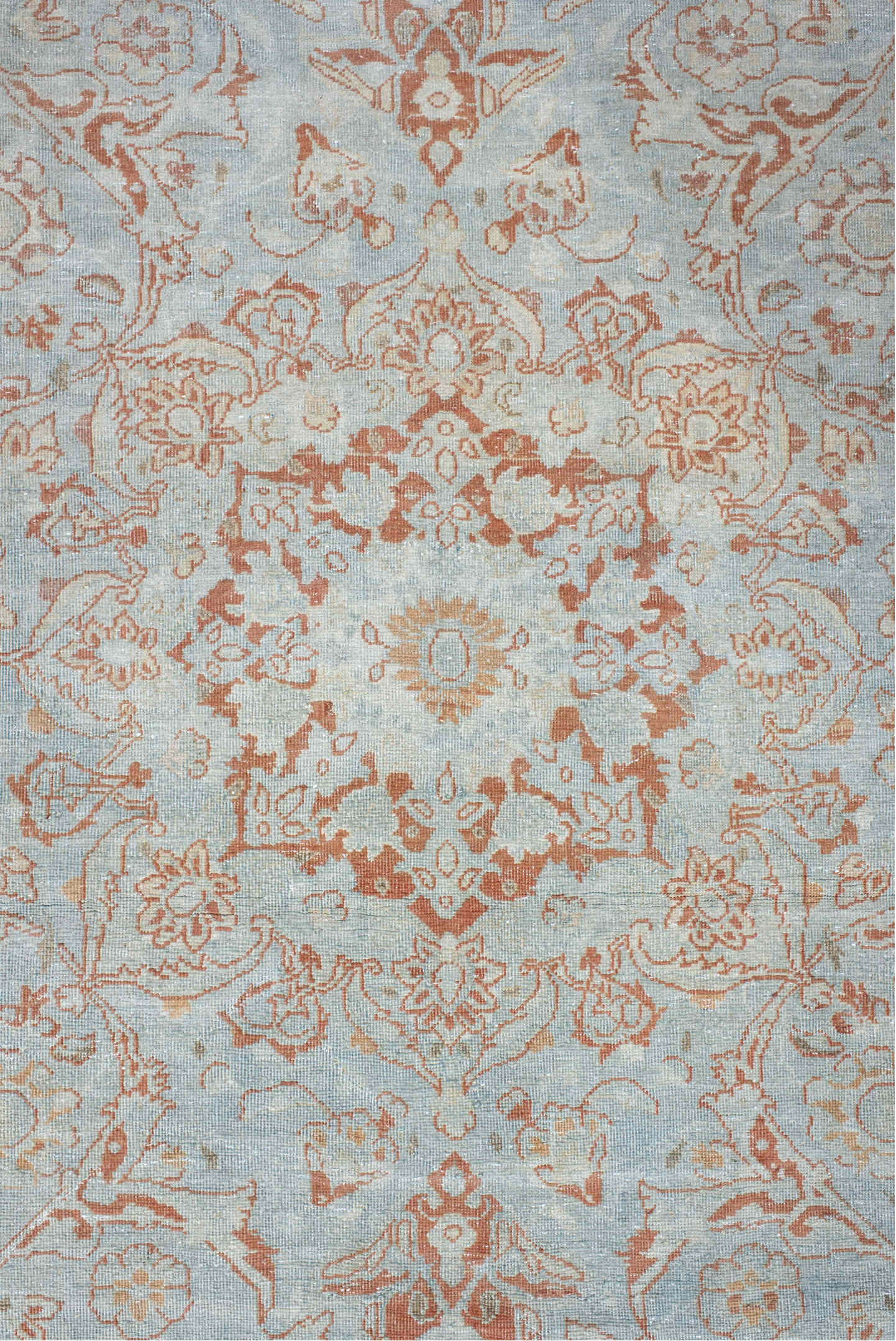 6' x 8' one-of-a-kind handmade vintage Sarouk medium size rug. Color palette: brown, dark gray, gainsboro, gray, light gray