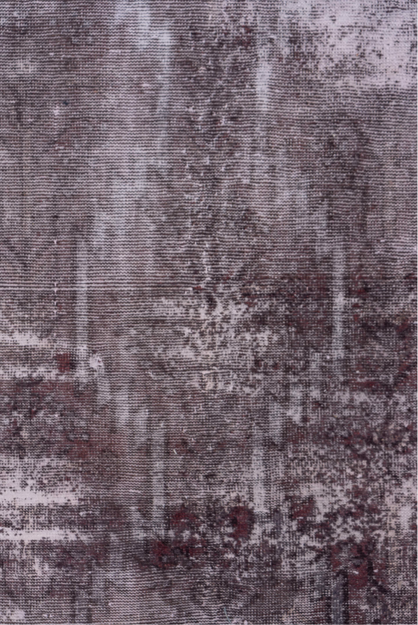 4' x 5' one-of-a-kind handmade vintage Distressed small size rug. Color palette: gainsboro, gray, light gray, off-white