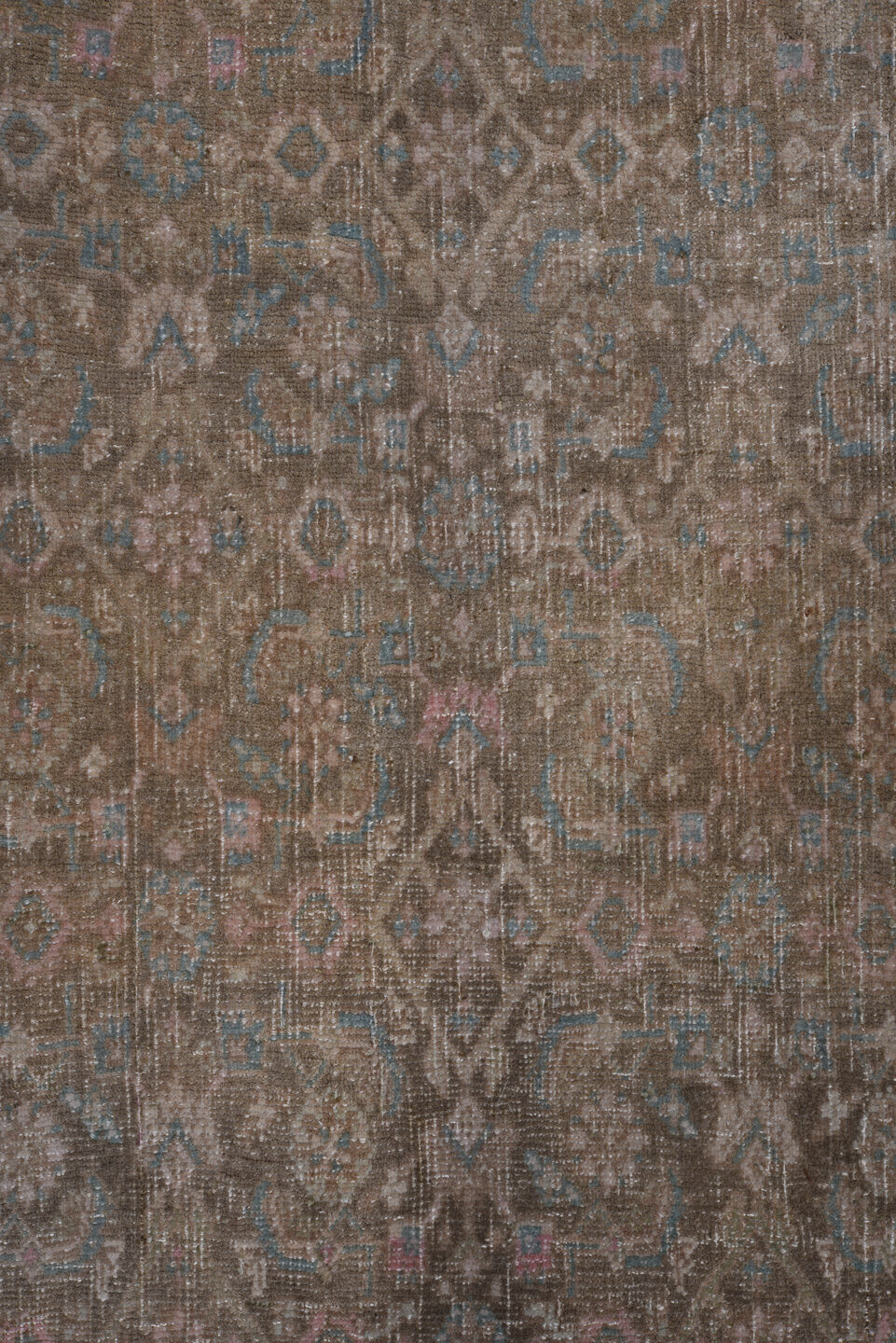 8' x 11' one-of-a-kind handmade vintage Bidjar large size rug. Color palette: black, charcoal, dark gray, dim gray, gray