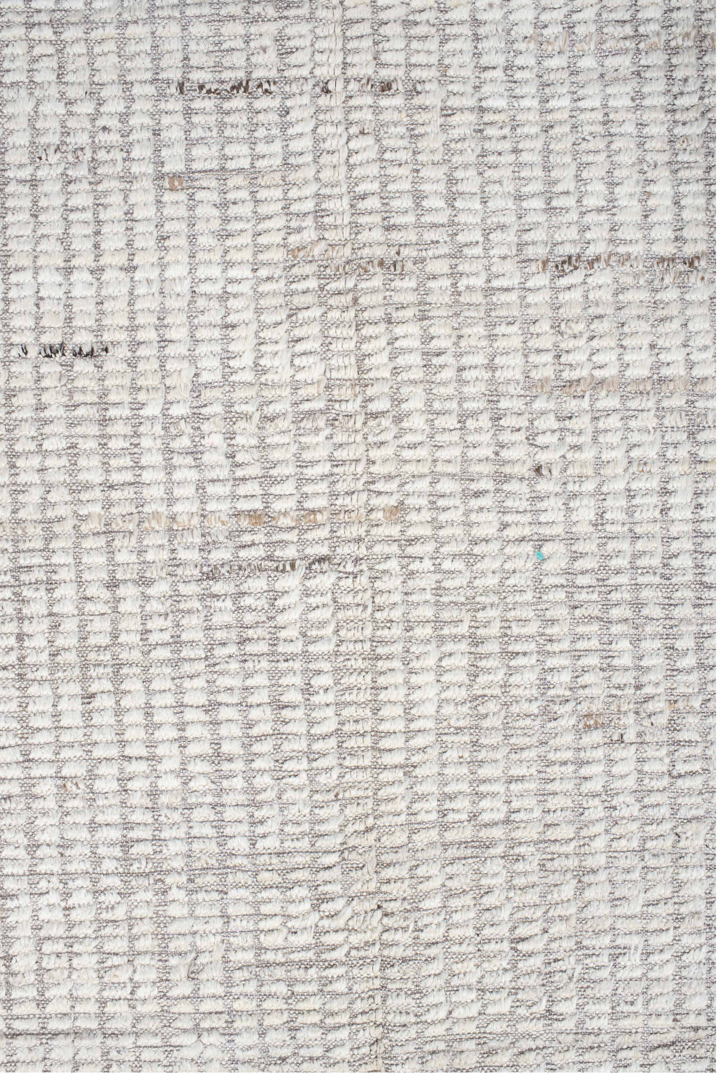 6' x 9' one-of-a-kind handmade vintage Tulu medium size rug. Color palette: off-white, gray, light gray, pink, gainsboro
