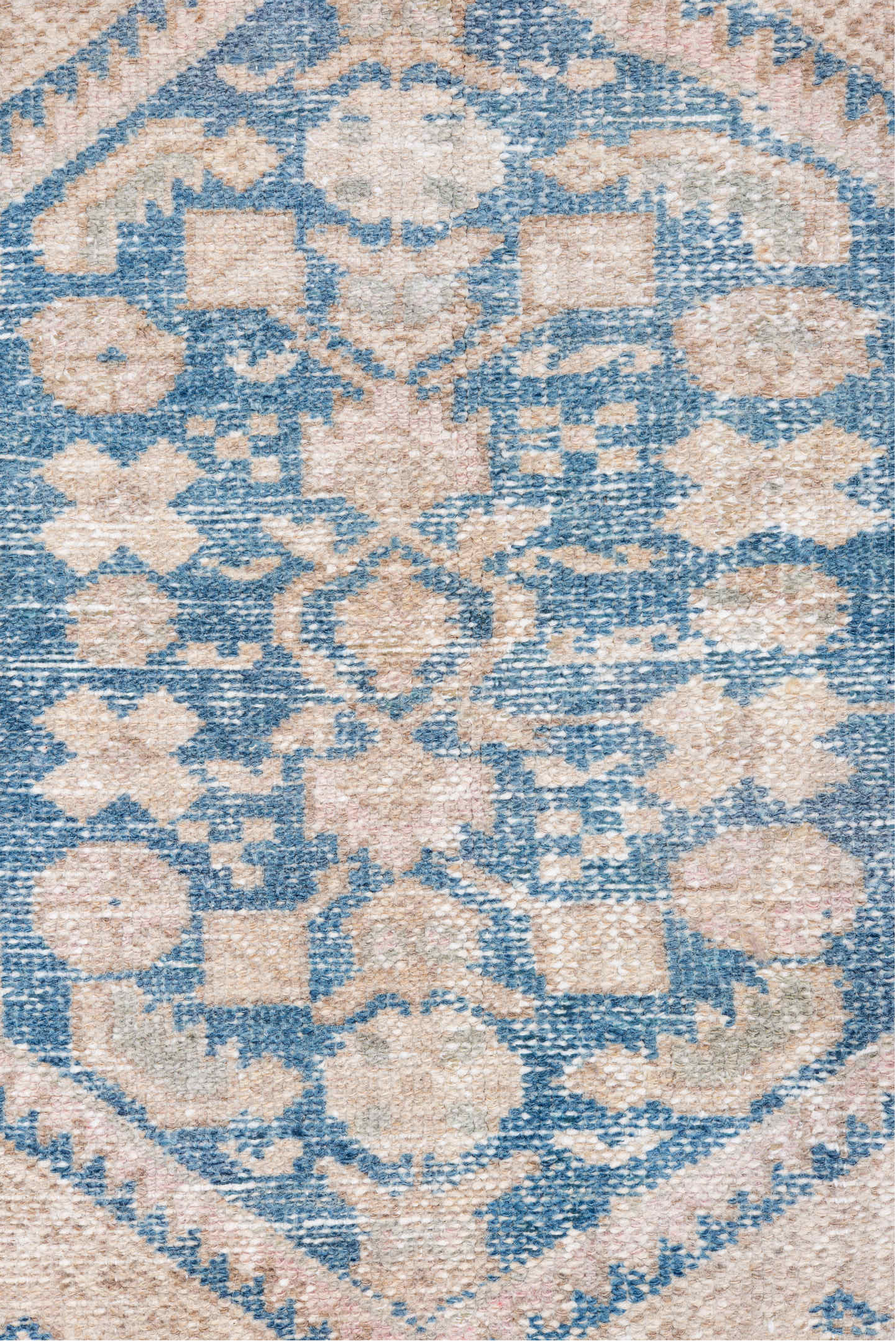 4' x 6' one-of-a-kind handmade vintage Hamadan small size rug. Color palette: antiquewhite, blue, brown, gainsboro, gray